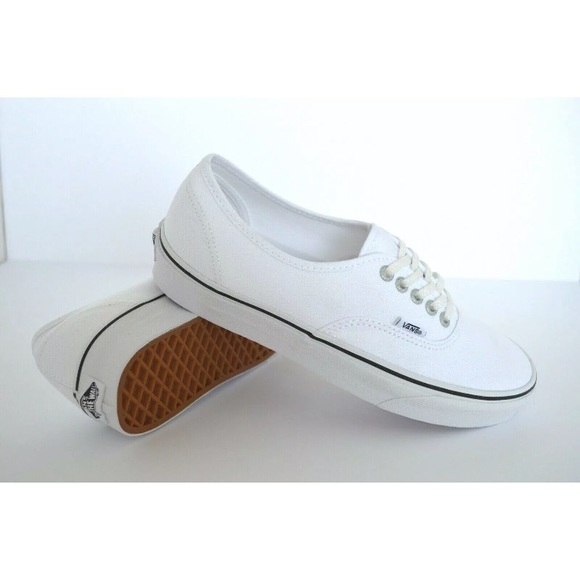 Vans Authentic eyelets white canvas sneaker shoes - Picture 7 of 12